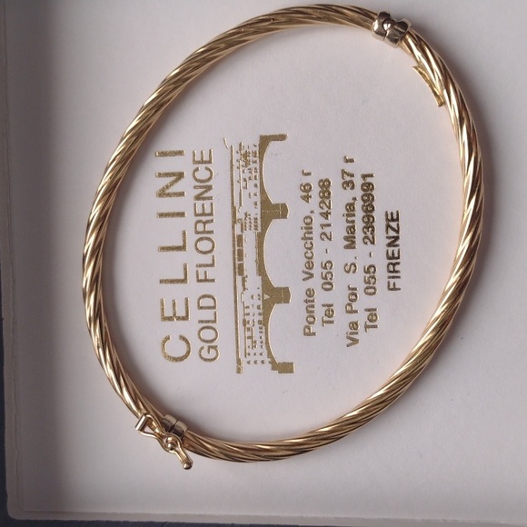 10K solid gold bracelet from Italy, new in box - Picture 1 of 16